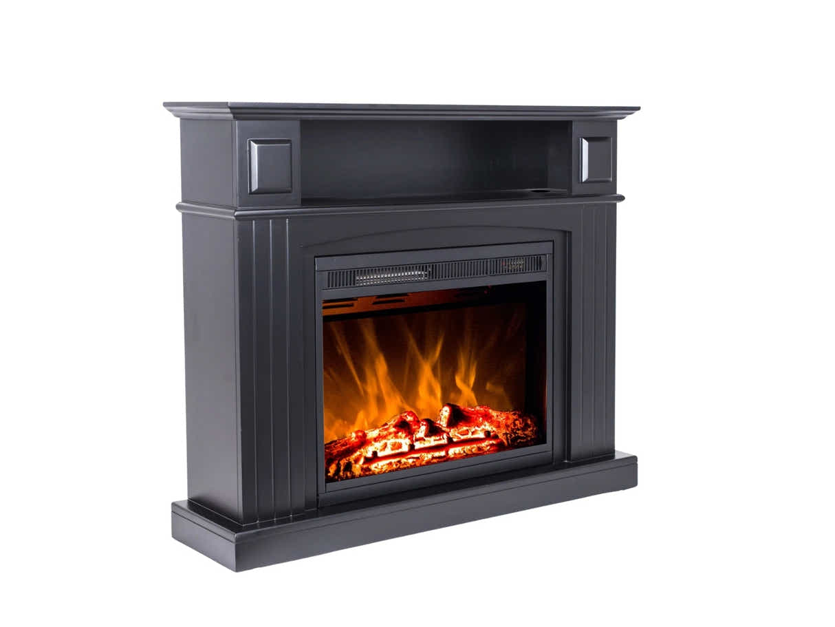 Mantel Electric Fireplace Suite - Black