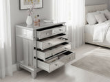 Mirrored 4-Drawer Chest