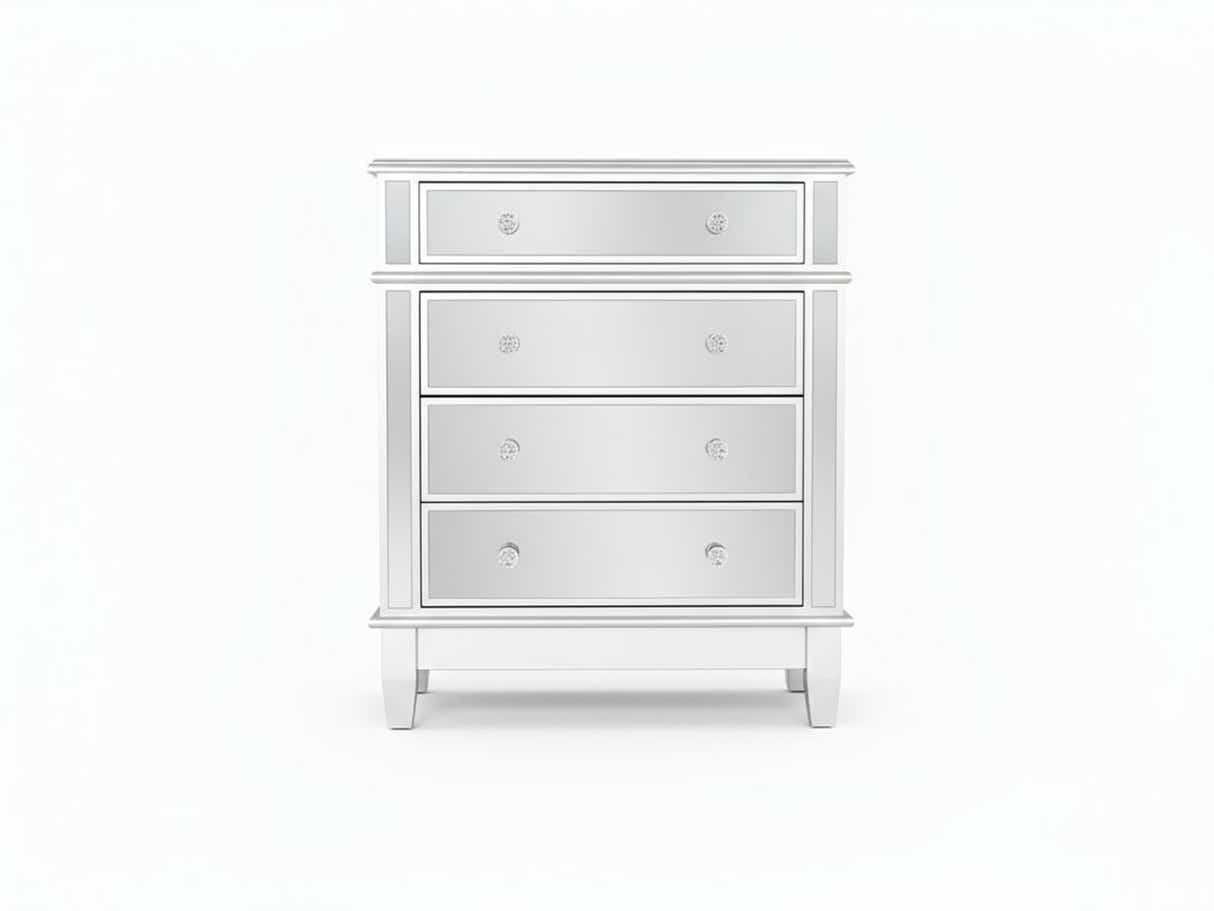 Mirrored 4-Drawer Chest