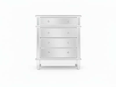 Mirrored 4-Drawer Chest