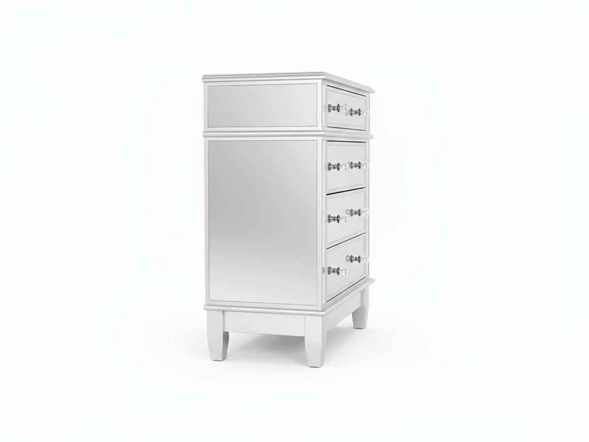 Mirrored 4-Drawer Chest