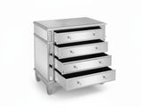 Mirrored 4-Drawer Chest