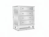 Mirrored 4-Drawer Chest