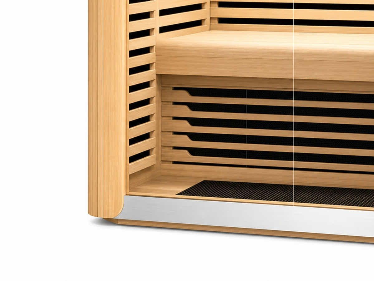3 Person Low EMF Far Infrared With Red Light Tube Full spectrum Sauna