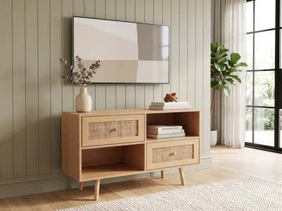 Atlantic Rattan Entertainment Unit - 97 cm