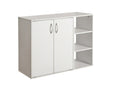 Okura 2-Door Shoe Cabinet with Shelf - White