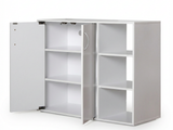 DS Okura 2-Door Shoe Cabinet with Shelf - White