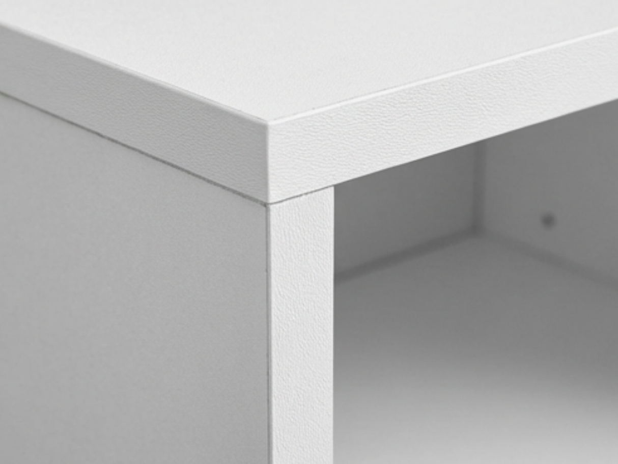 DS Okura 2-Door Shoe Cabinet with Shelf - White