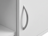 DS Okura 2-Door Shoe Cabinet with Shelf - White