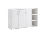 Okura 3-Door Shoe Cabinet with Shelf - White
