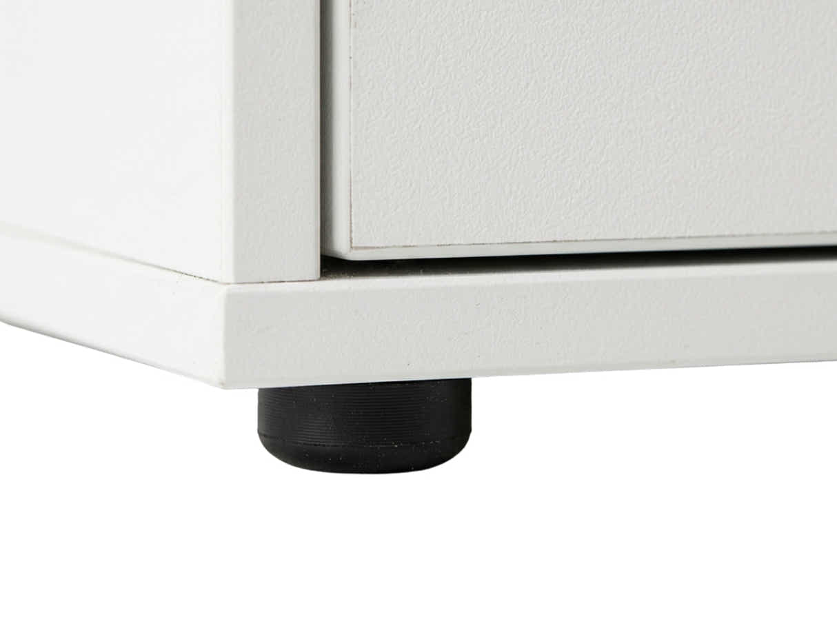 Okura 3-Door Shoe Cabinet with Shelf - White
