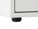 Okura 3-Door Shoe Cabinet with Shelf - White