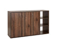 Okura 3-Door Shoe Cabinet with Shelf - Walnut