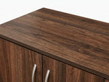 Okura 3-Door Shoe Cabinet with Shelf - Walnut