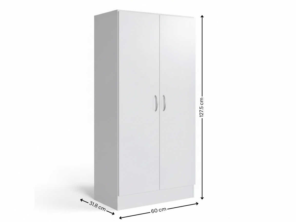 Clevedon 2-Door Shoe Storage Cabinet - White
