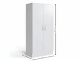 Clevedon 2-Door Shoe Storage Cabinet - White