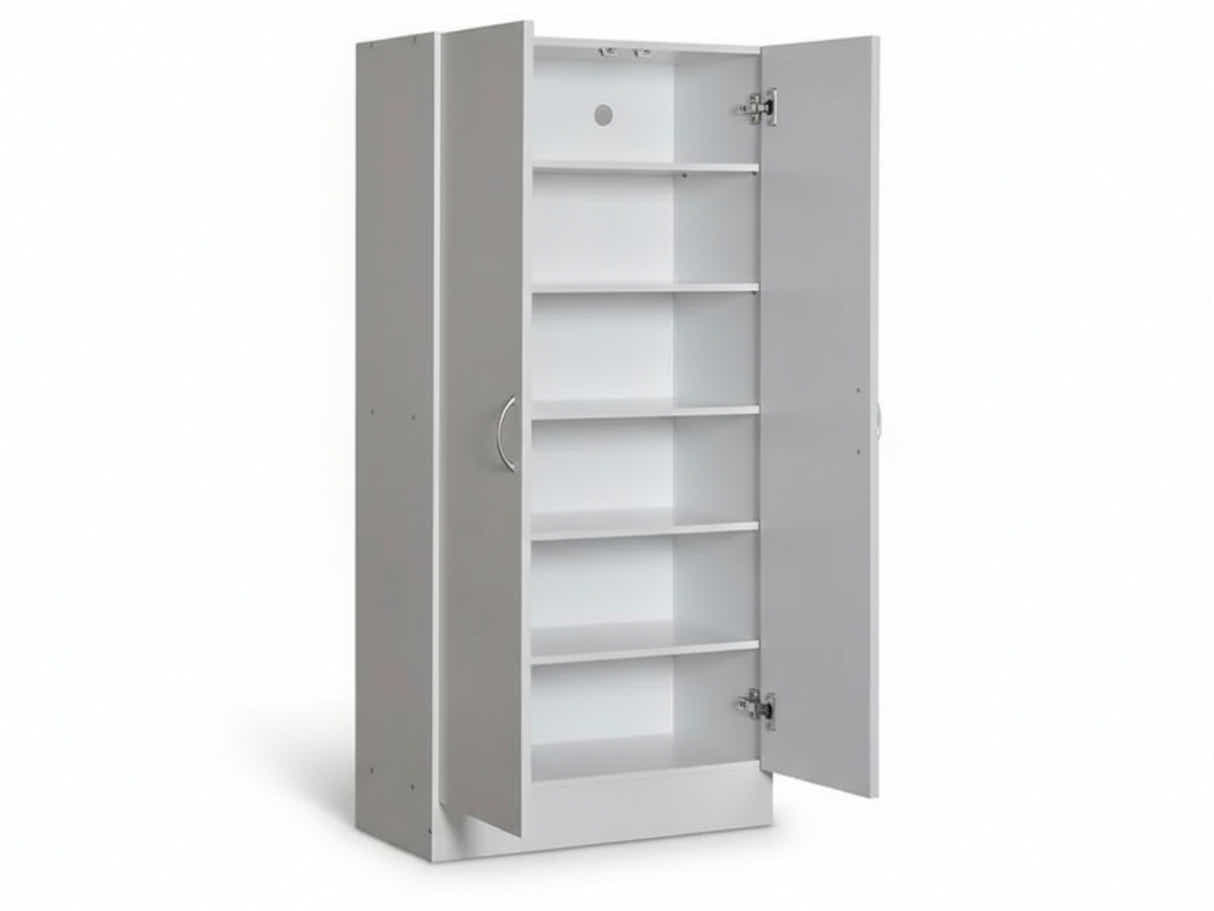 Clevedon 2-Door Shoe Storage Cabinet - White