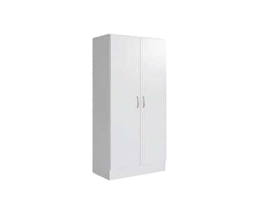 Clevedon 2-Door Shoe Storage Cabinet - White
