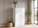 Clevedon 2-Door Shoe Storage Cabinet - White