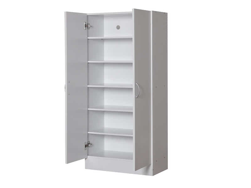 Clevedon 2-Door Shoe Storage Cabinet - White