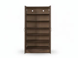 Clevedon 2-Door Shoe Storage Cabinet - Walnut