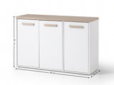 Orewa 3-Door Shoe Cabinet - Wall Mounted or Freestanding