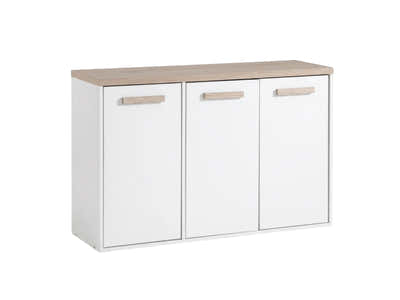 Orewa 3-Door Shoe Cabinet - Wall Mounted or Freestanding