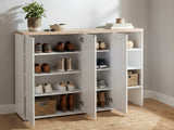 Orewa 3-Door Shoe Cabinet with Open Shelf