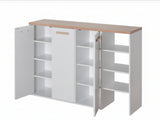 Orewa 3-Door Shoe Cabinet with Open Shelf