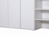 Orewa 3-Door Shoe Cabinet with Open Shelf