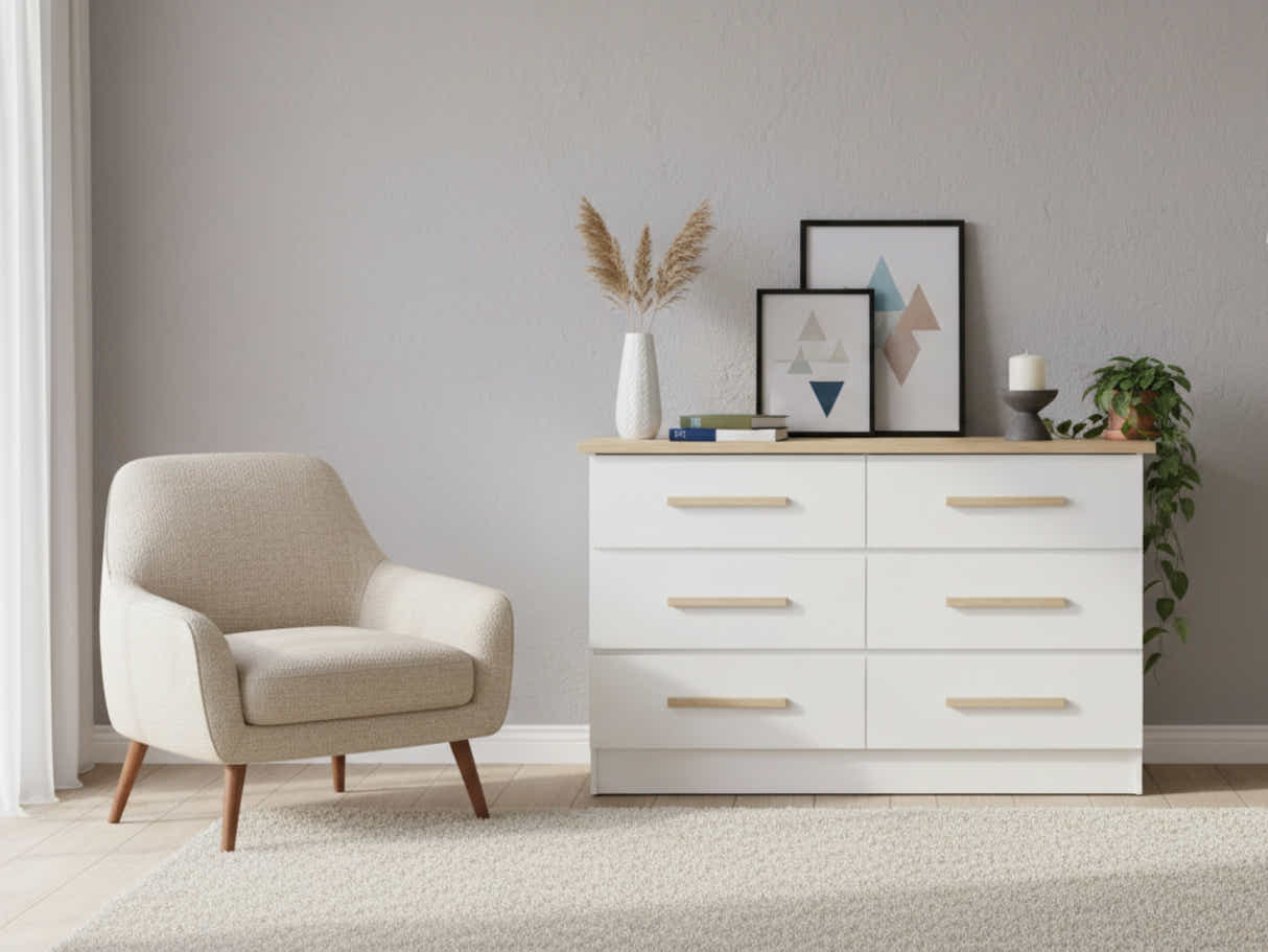 Orewa 6-Drawer Lowboy