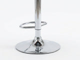 Swivel Bar Stool with Black Leather