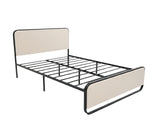 Haisla Velvet Bed Frame Cream - Queen