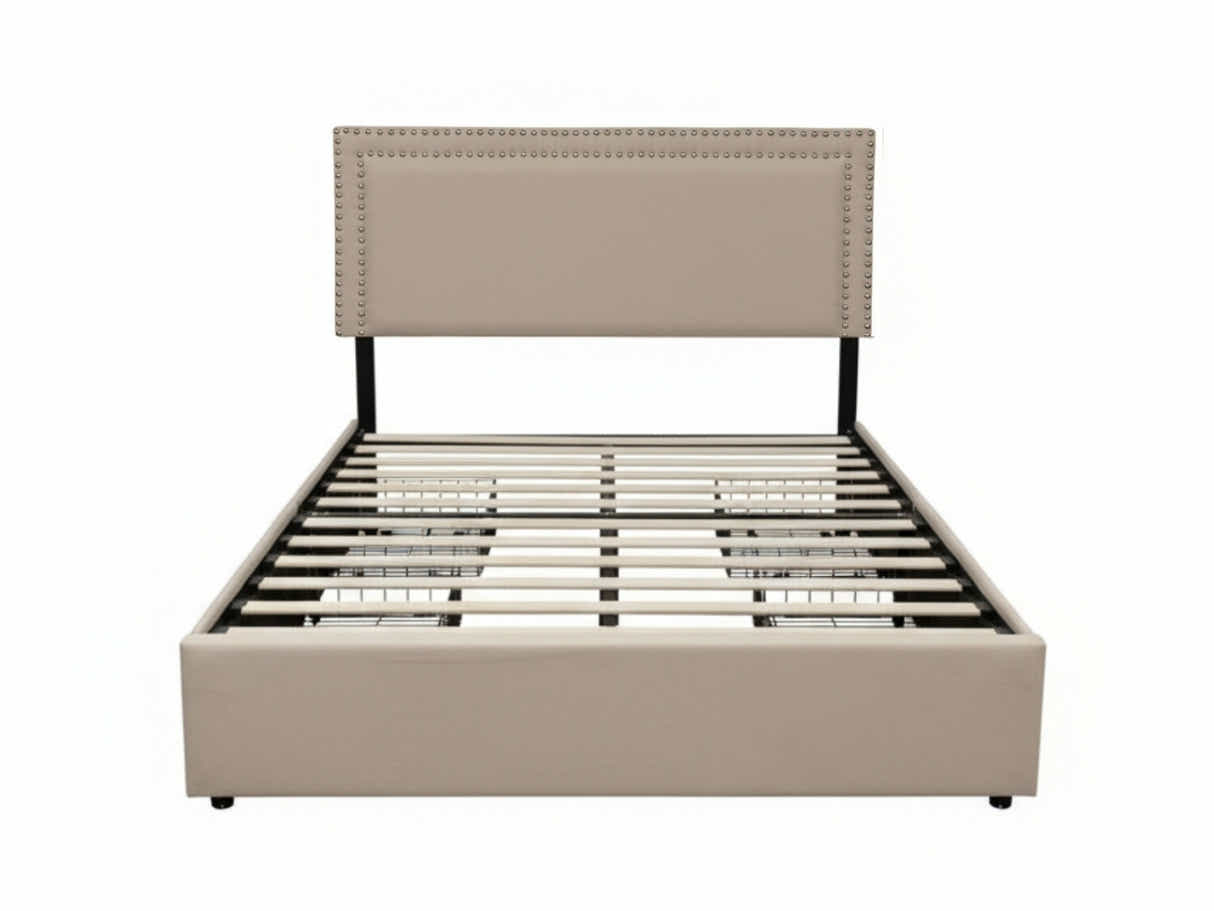 Ambria Bed Frame Beige - Double