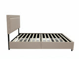 Ambria Bed Frame Beige - Double