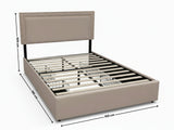 Ambria Bed Frame Beige - Double