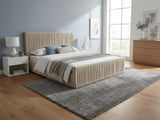 Blaine Velvet Bed Frame Beige - Queen