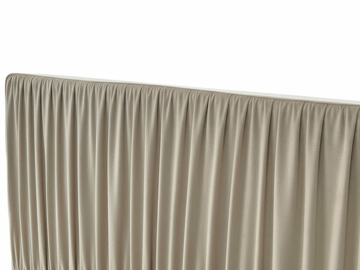 Blaine Velvet Bed Frame Beige - Queen