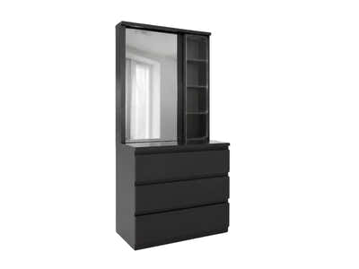 Tiko 3-Drawer Dresser - Black Oak