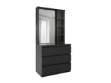 Tiko 3-Drawer Dresser - Black Oak