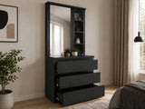 Tiko 3-Drawer Dresser - Black Oak