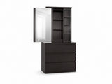 Tiko 3-Drawer Dresser - Black Oak