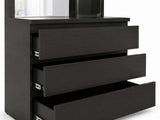 Tiko 3-Drawer Dresser - Black Oak