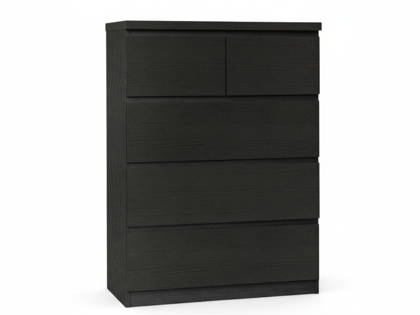 Tiko 5-Drawer Tallboy - Black Oak | Storage Dresser