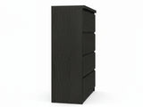 Tiko 5-Drawer Tallboy - Black Oak