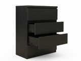 Tiko 5-Drawer Tallboy - Black Oak