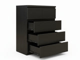 Tiko 5-Drawer Tallboy - Black Oak