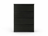 Tiko 4-Drawer Tallboy - Black Oak