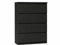 Tiko 4-Drawer Tallboy - Black Oak