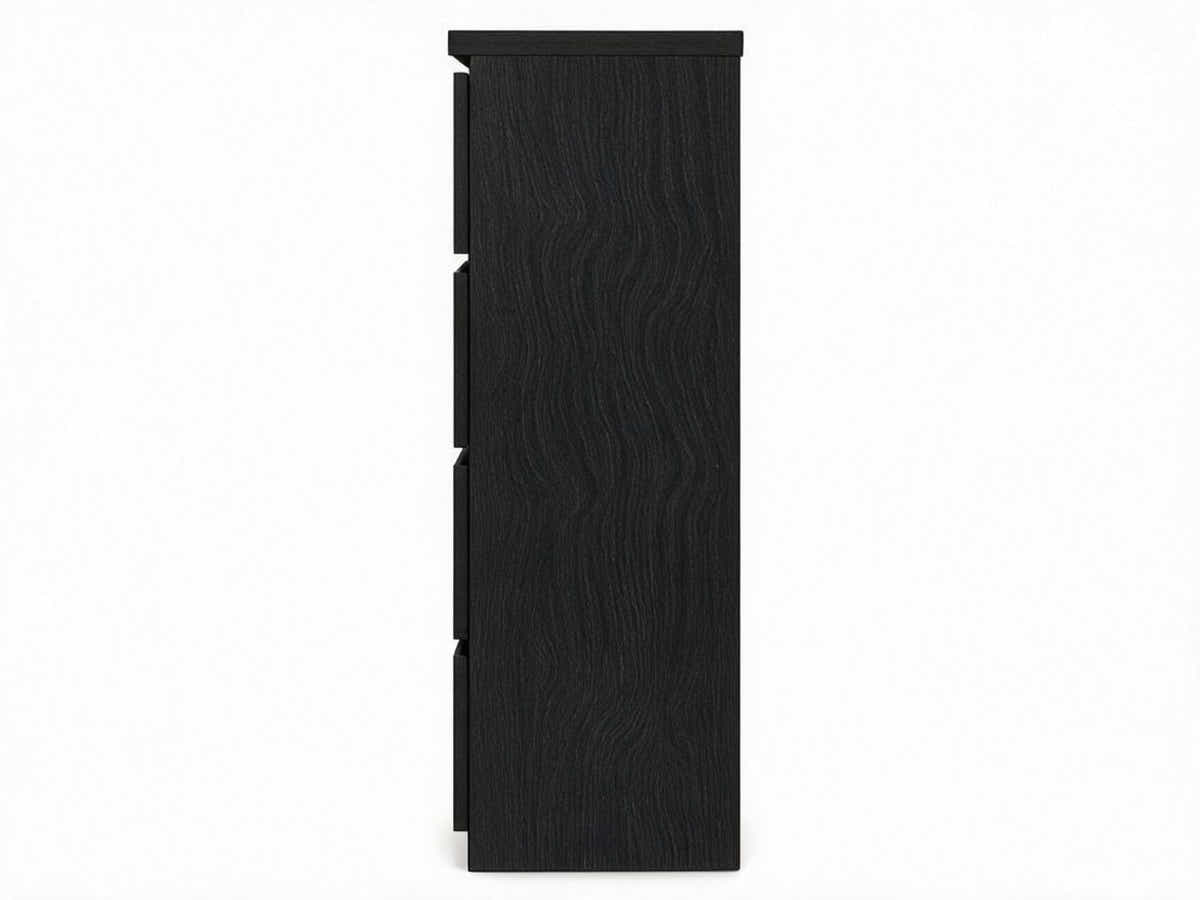 Tiko 4-Drawer Tallboy - Black Oak